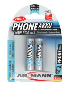Dect NiMH Rechargeable battery AA / HR6 1300 mAh maxE 2 pcs.