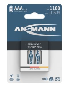  NiMH Rechargeable battery AAA / HR03 type 1100 (min. 1050 mAh) 4 pcs. blister packaging